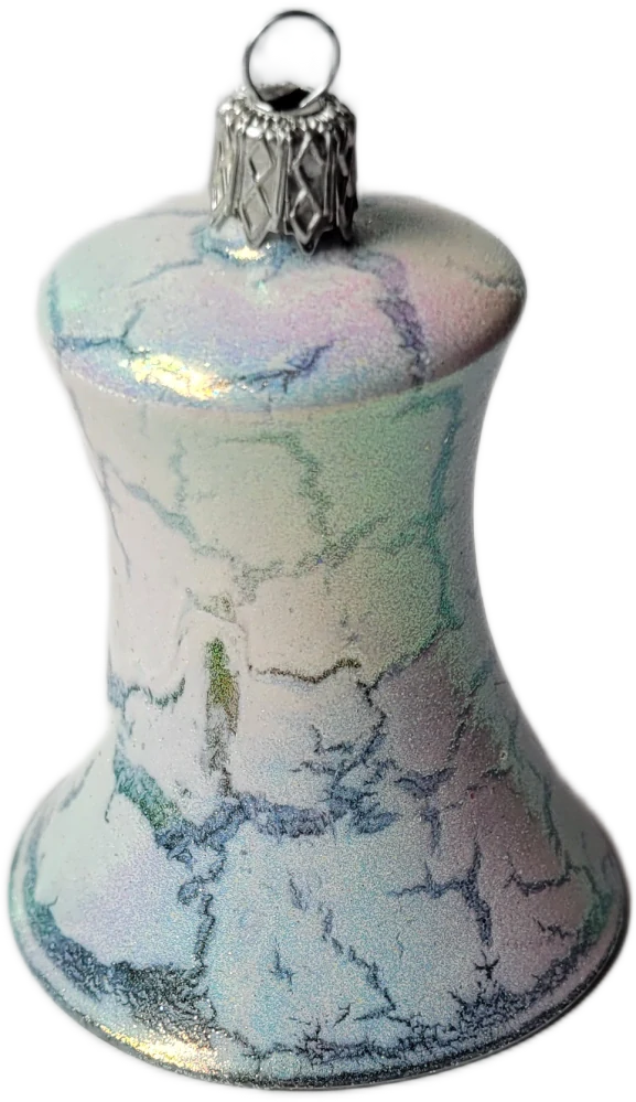 zvonek 5,5cm / 5348 / bílá duha