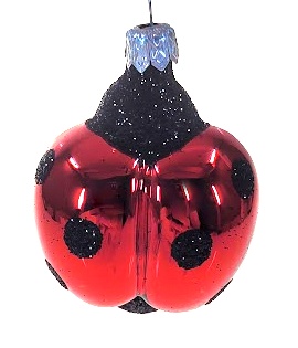 Beruška 7,5cm / lesklá vánoční figurka