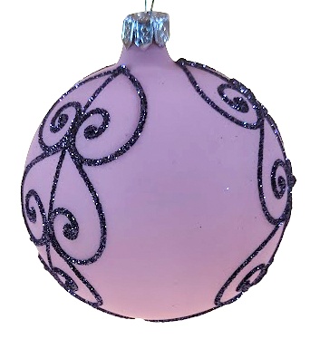 Koule pr. 8cm / 4392 / Sv. růžová pastel