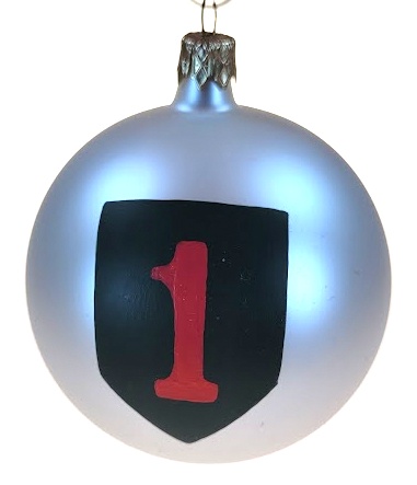 vánoční koule pr. 8cm / 1 pěší divize US army