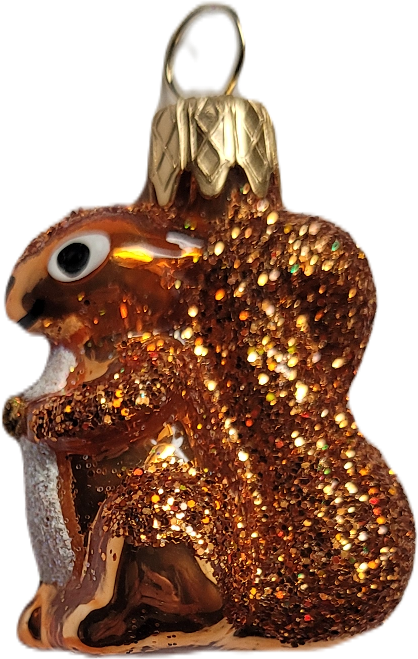 Vánoční figurka veverka 3cm