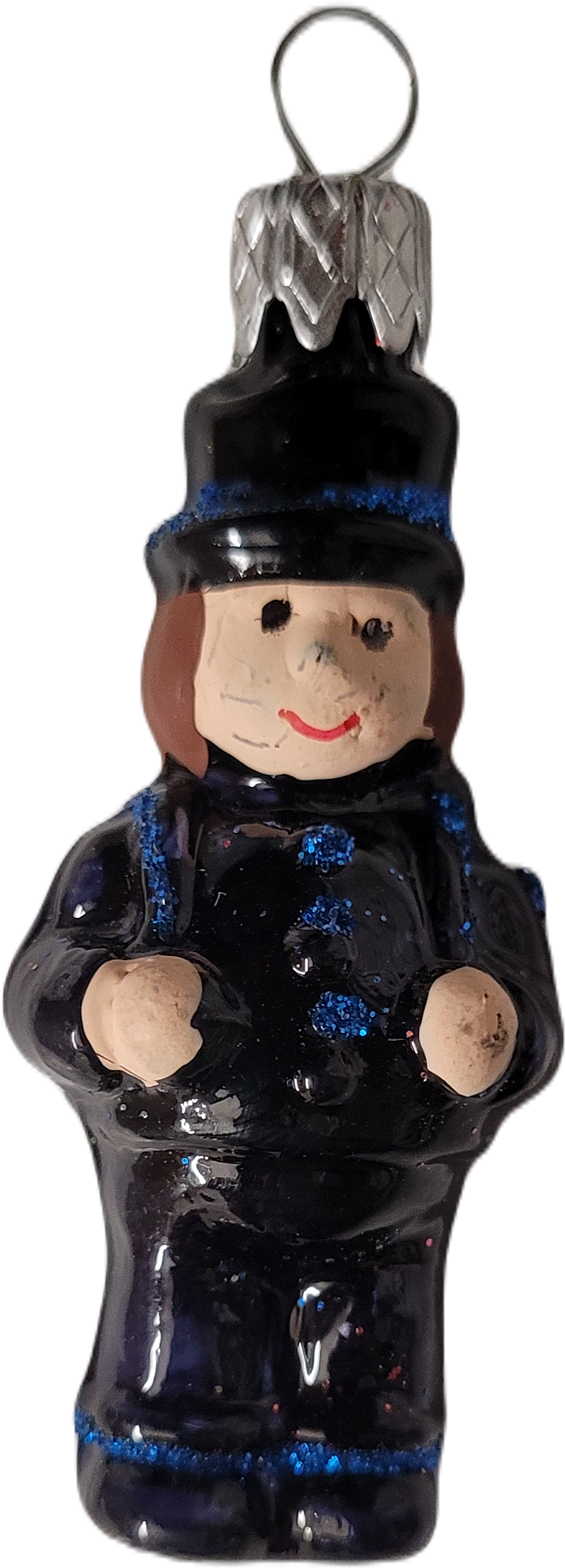 vánoční figurka kominík 5cm modrý