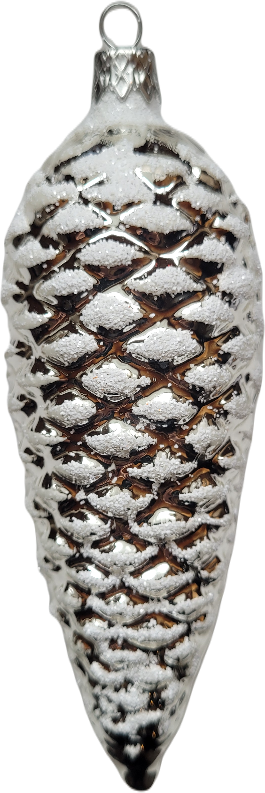 šiška velká stříbrná 13cm