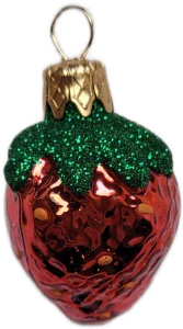 vánoční figurka jahoda 3cm