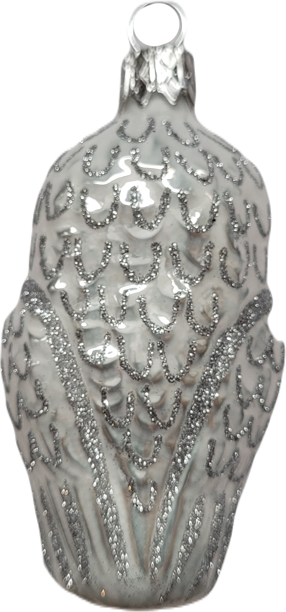 Vánoční figurka Sova 7cm / Bílá
