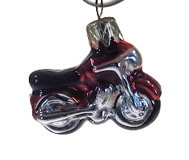Vánoční figurka motorka 3,5cm 