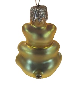 Medvídek 3cm hnědá vánoční figurka