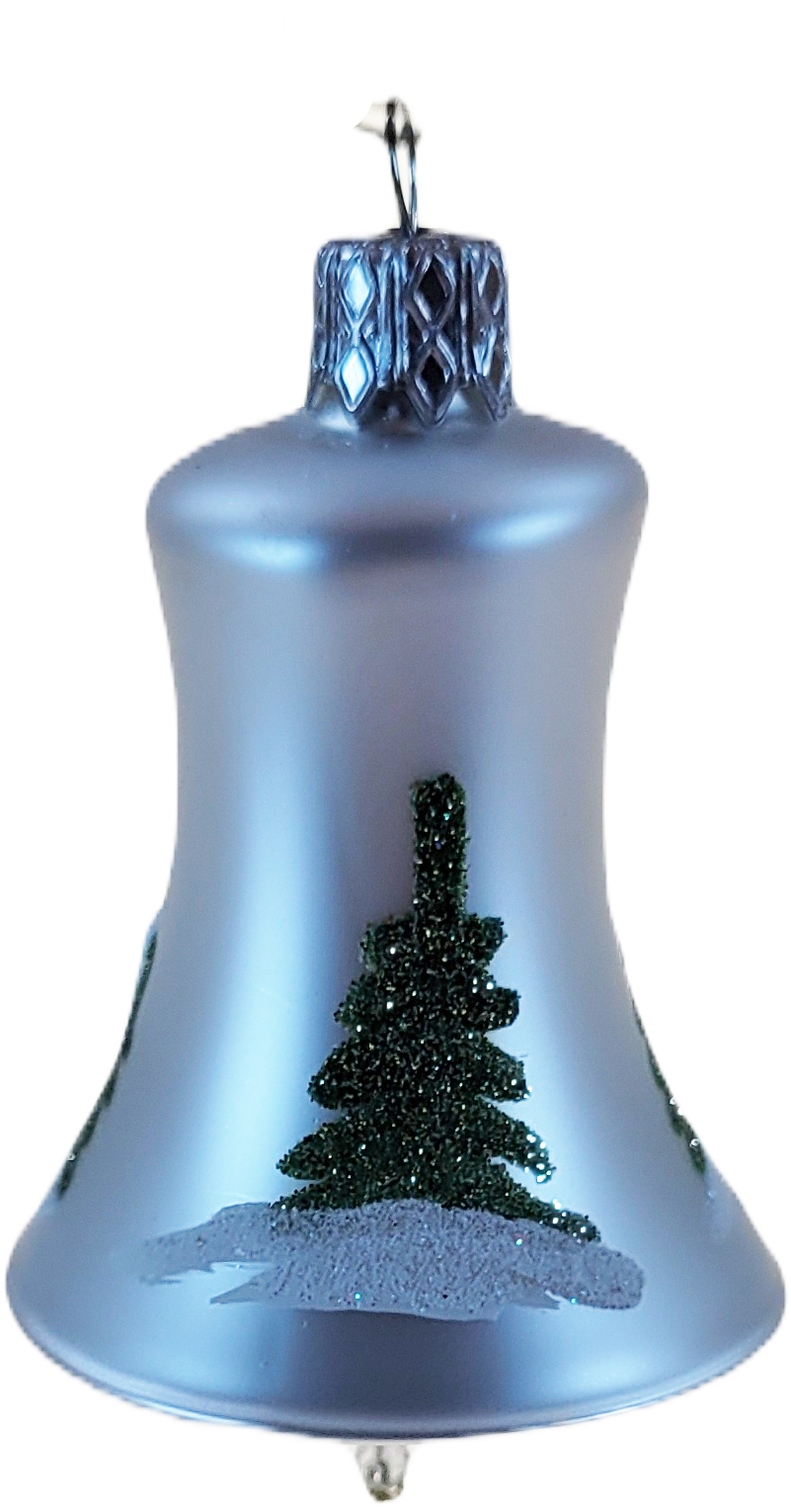 Zvonek 5,5cm / 4315 / bílá vánoční ozdoba