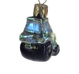 Vánoční figurka traktor 3cm / zelený