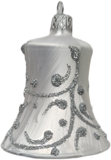 zvonek 5,5cm / 4767 / bílý mrazolak
