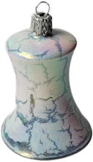 zvonek 5,5cm / 5348 / bílá duha