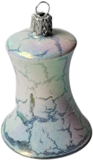 zvonek 5,5cm / 5348 / bílá duha