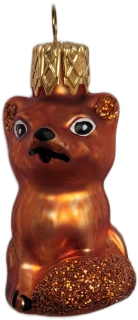 Skleněná figurka liška 4cm