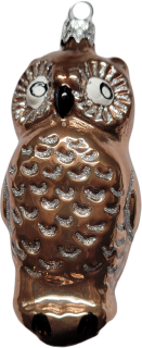 Sova velká 10cm vánoční figurka