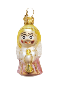 vanocni figurka anděl flétna 5cm