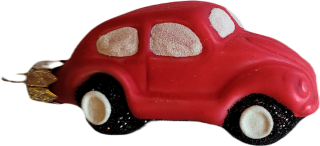 vánoční figurka Auto 6,5cm červené