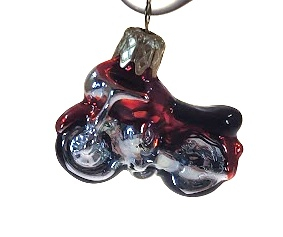 Vánoční figurka motorka 3,5cm