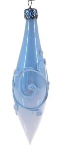 vanocni ozdoba Raketa 14cm / 3471 / bílý porcelán