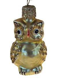 Sova 4cm vánoční figurka