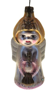 vánoční figurka anděl trubka 9cm
