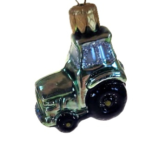 Vánoční figurka traktor 3cm / zelený