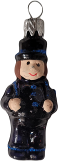 vánoční figurka kominík 5cm modrý