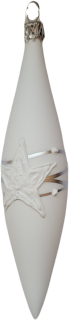 raketa 14cm / 5567 / bílá pastel