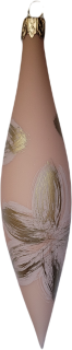 vanocni ozdoba raketa 14cm / 4920 / broskvová pastel