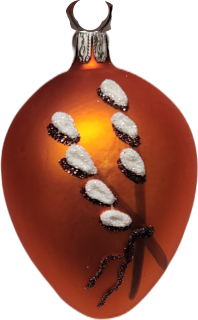 Velikonoční kraslice sklo / 16 / oranžová