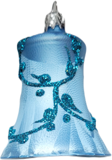 zvonek 5,5cm / 4767 / modrý mrazolak