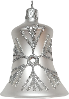 ozdoba zvonek 5,5cm / 5790 / bílá